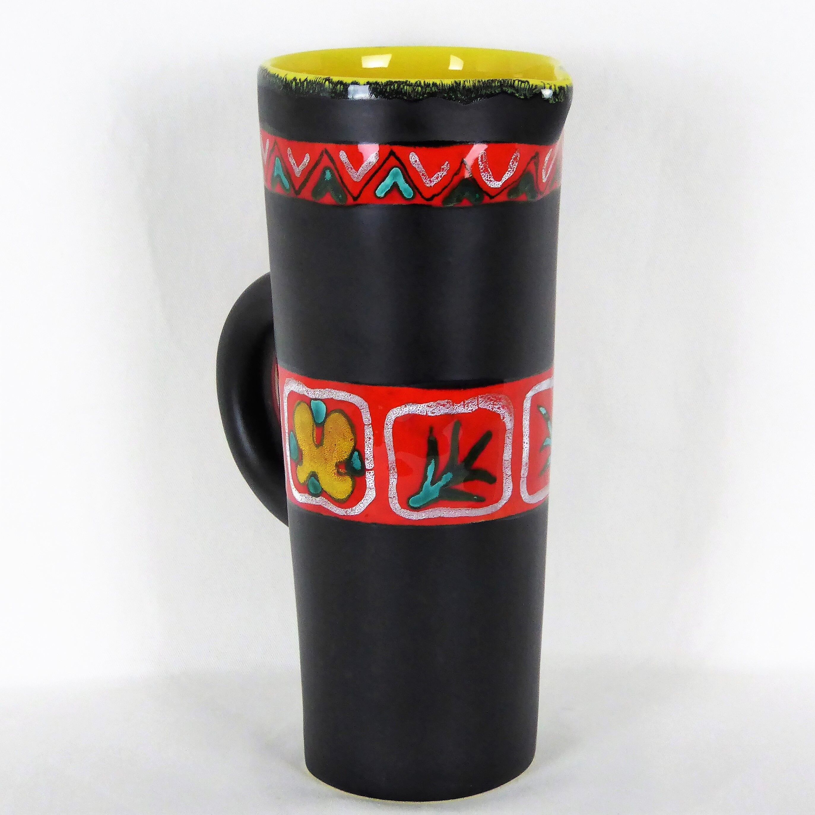 Ceramic pitcher vase Fourmentin Vallauris 1950