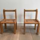 Paire de chaises d'enfants
