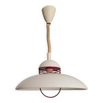 Scandinavian  white flying saucer lamp