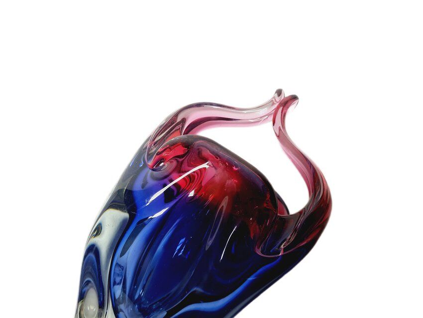 Vase by J. Hospodka for Chribska Glassworks, Former Czechoslovakia, 1960s