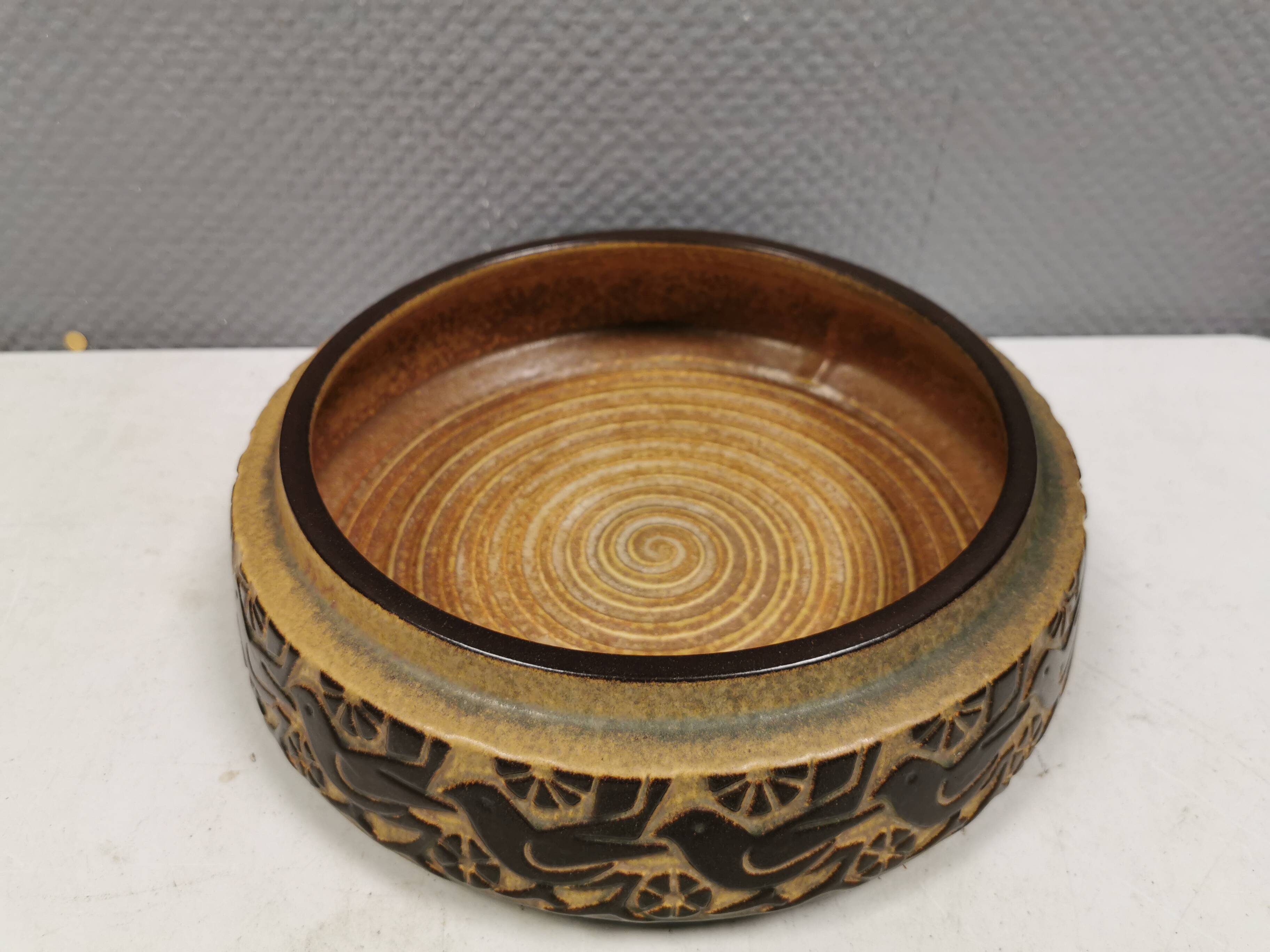 Large dish from Danish Michael Andersen ceramics, Denmark, 1970s
