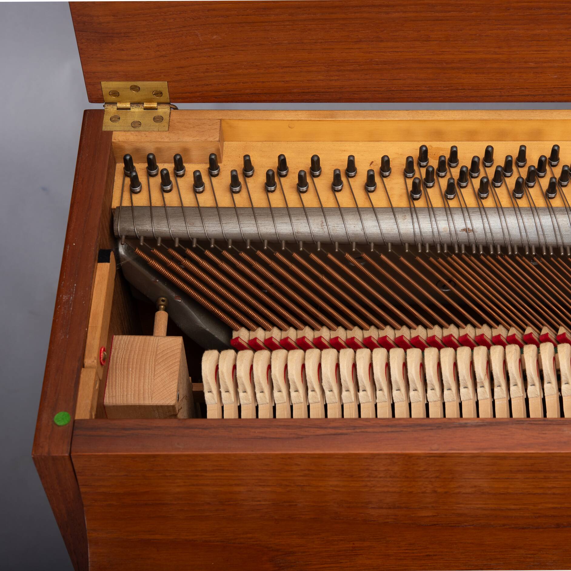 Danish Design Teak Pianette by Louis Zwicki, 1950s