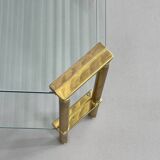 Brass and Glass Coffee Table, 1970s