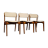 Chaises à manger vintage Dansih design par Erik Buch pour O.D. Møbler modèle 49 x 6