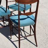 Set of 4 Campanino Chiavari chairs for Fratelli Levaggi 1950