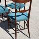 Ensemble de 4 chaises Campanino Chiavari pour Fratelli Levaggi 1950