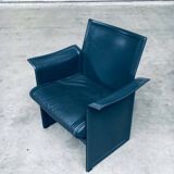 Postmodern Korium KM1 Leather Armchair by Tito Agnoli for Matteo Grassi, Italy, 1980s