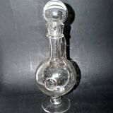 Vintage pitcher carafe in bubble-blown glass from Biot glassworks? H. 34cm