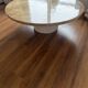 Travertine round table