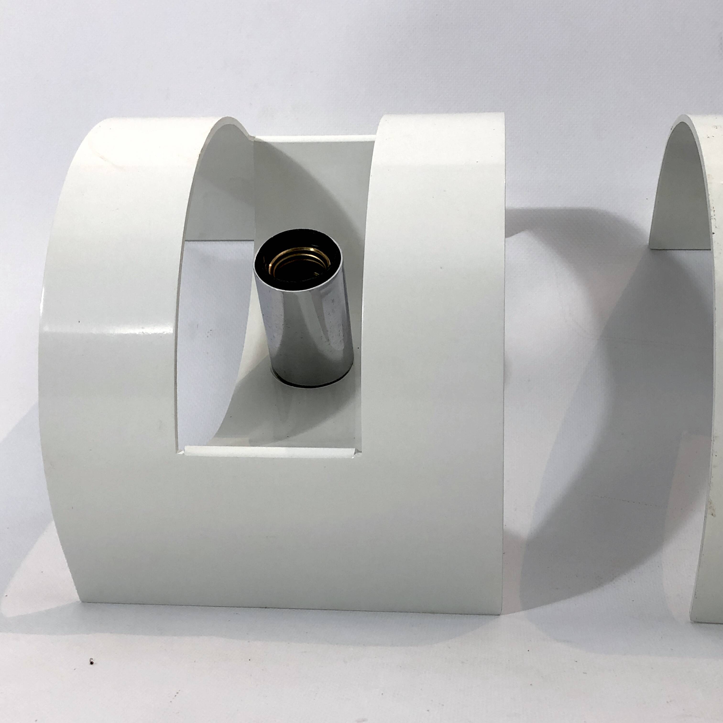 Stilux Milano Model Lido, pair of large sconces from 60s