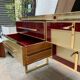 Console/chest of drawers with 6 Murano glass drawers