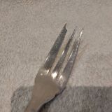 Silver-plated metal stew fork by Christofle silversmiths, Atlas model