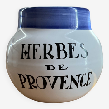 Pots à épices «  herbes de Provence. » en porcelaine de Biot
