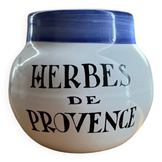 Pots à épices «  herbes de Provence. » en porcelaine de Biot