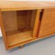 Vintage row in light oak wood from the 60s
