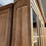 Showcase bookcase early XX th in solid oak