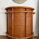 Vintage bar cabinet in rattan and woven cane – 1970s