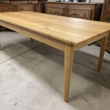 Farmhouse table in matt colorless oak