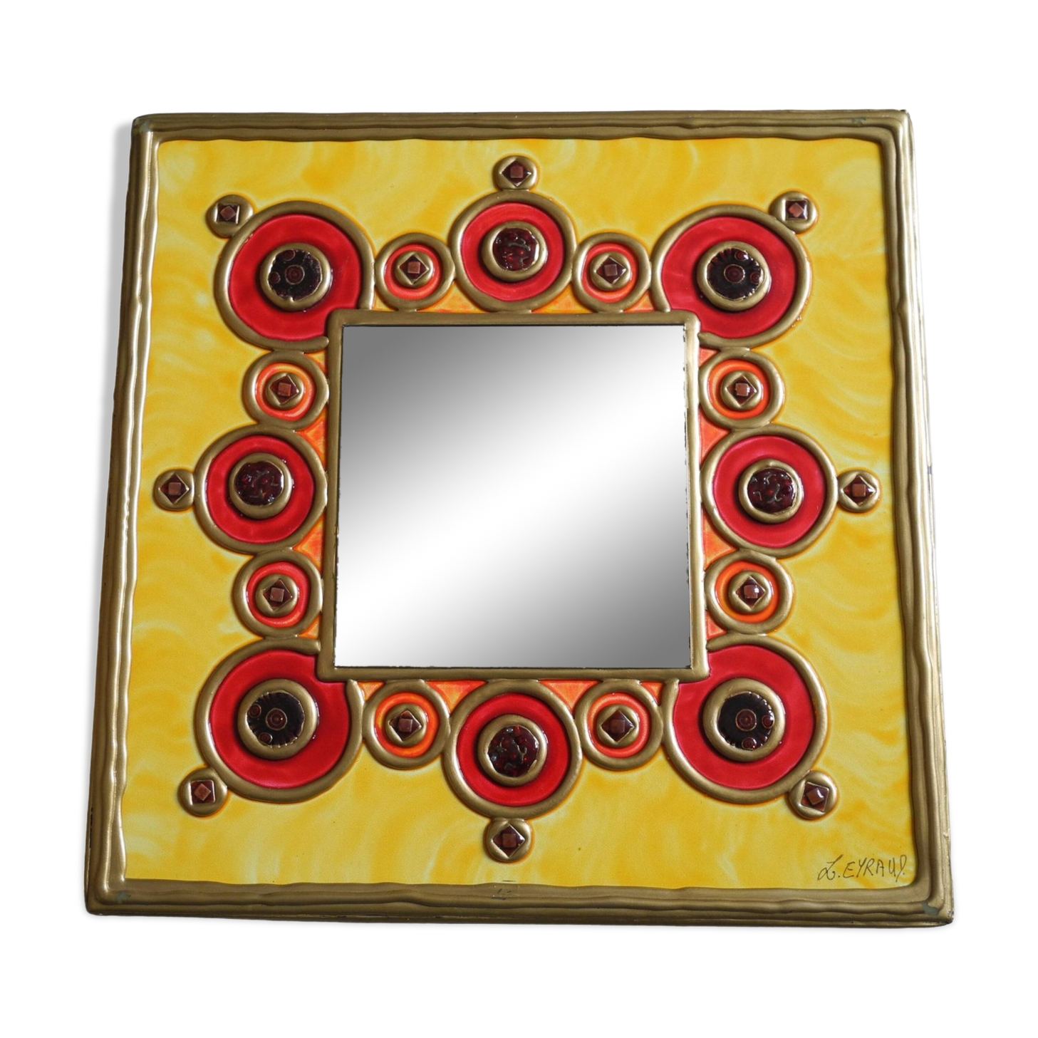 Lydie Eyraud resin mirror vintage decor French mirror design art