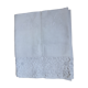 Drap de lin en broderie richelieu monogrammé ab