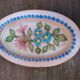 Oval ceramic dish Signed