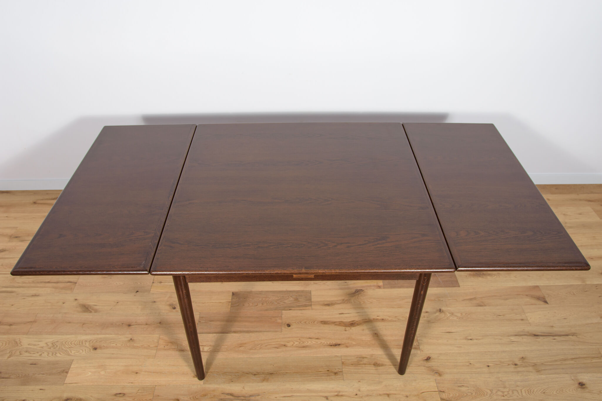 Danish Oak Extendable Dining Table, 1960s