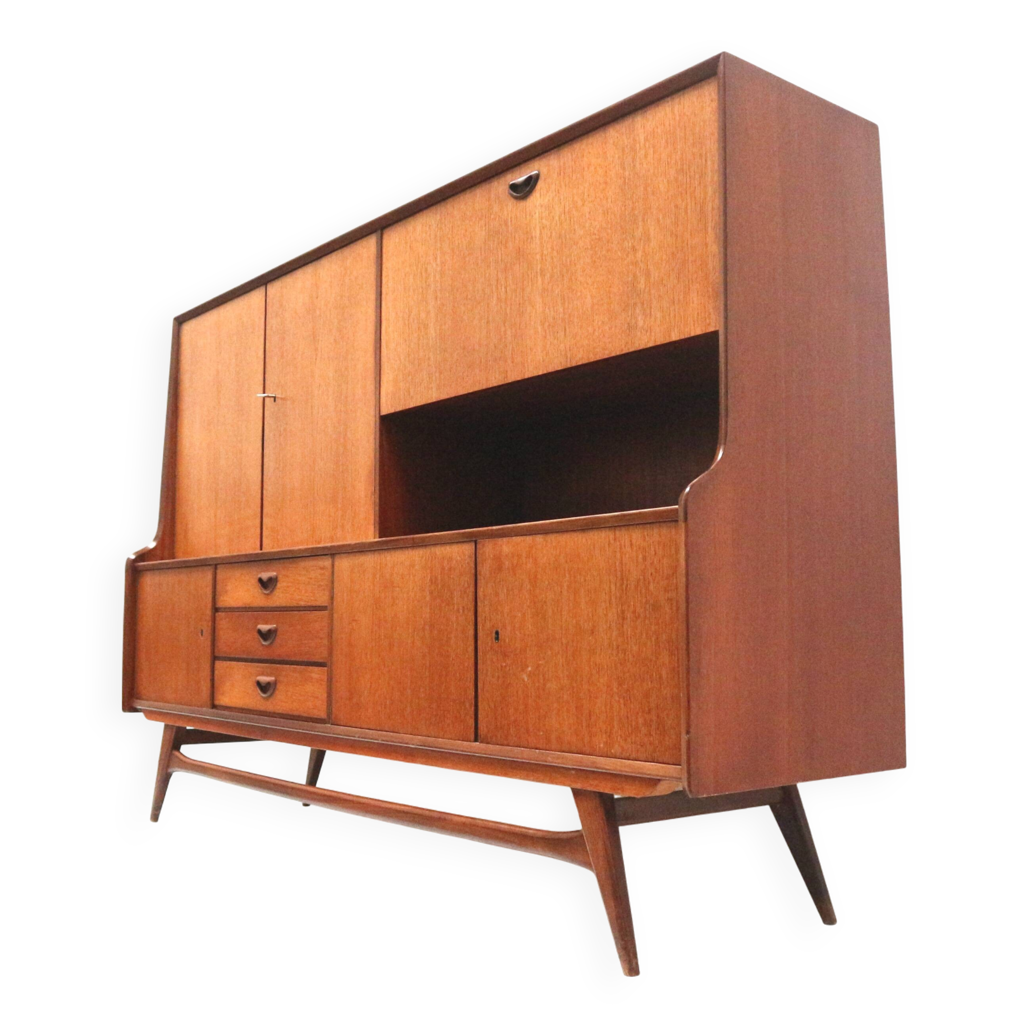 Vintage sideboard / highboard by Louis van Teeffelen for Wébé