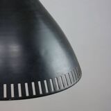 Vintage Italian Black Metal Pendant Lamp