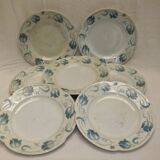 Sarreguemines Tircis barbotine art nouveau plate collection