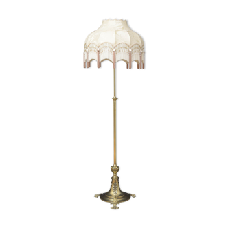 Elegant Edwardian Brass Standard Lamp