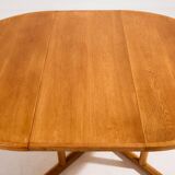 MK10633 Restored oak dining table by Kurt Østervig for Jason Møbler