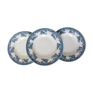 3 assiettes creuses vintage de