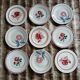 9 assiettes plates anciennes dépareillées 