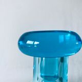 Blue glass decanter