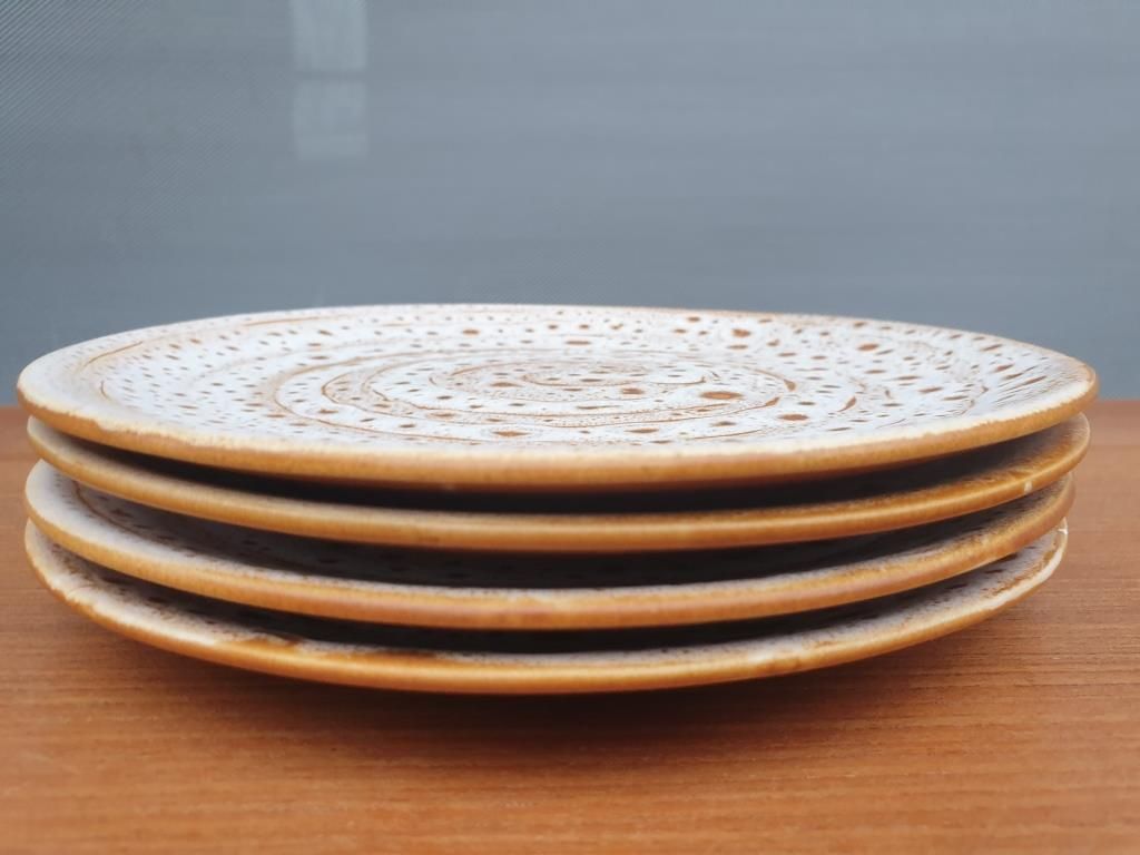 Set 4 flat plates Falcon vintage Niderviller special Pancakes