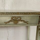 Console, Louis XVI style in pine with original grey patina