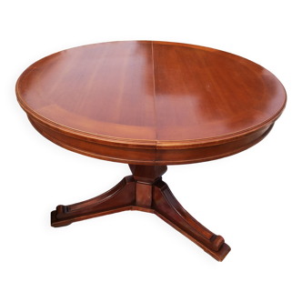 Table ronde en merisier