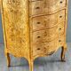 Commode Meuble De Rangement Louis XV En Loupe De Thuya Et Marbre, époque XI
