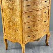 Louis XV Chest of Drawers in Thuja Burl and Marble, Period 11