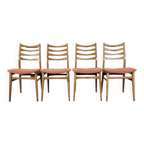 4 chaises de salle à manger milieu du siècle design moderne danois