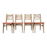 4x 60s 70s dining chair dining chair mid century Danish modern design