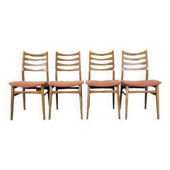 4 chaises de salle à manger milieu du siècle design moderne danois