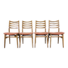 4 chaises de salle à manger milieu du siècle design moderne danois