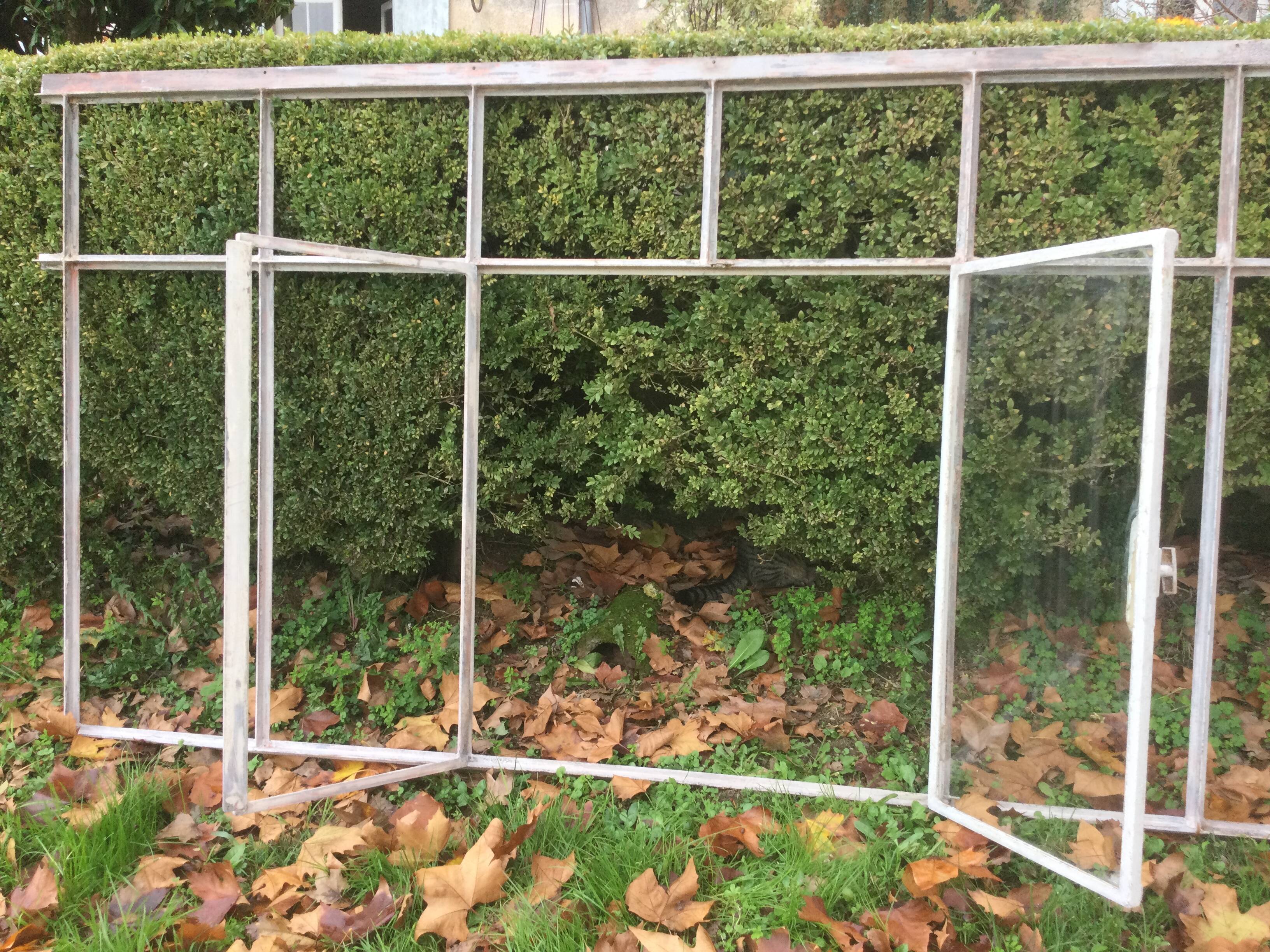 Old glass roof with window