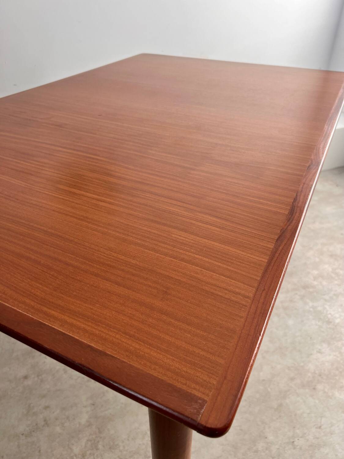 Old Scandinavian design rectangular teak table from the 60s vintage