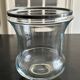 glass and metal vase from the 70s