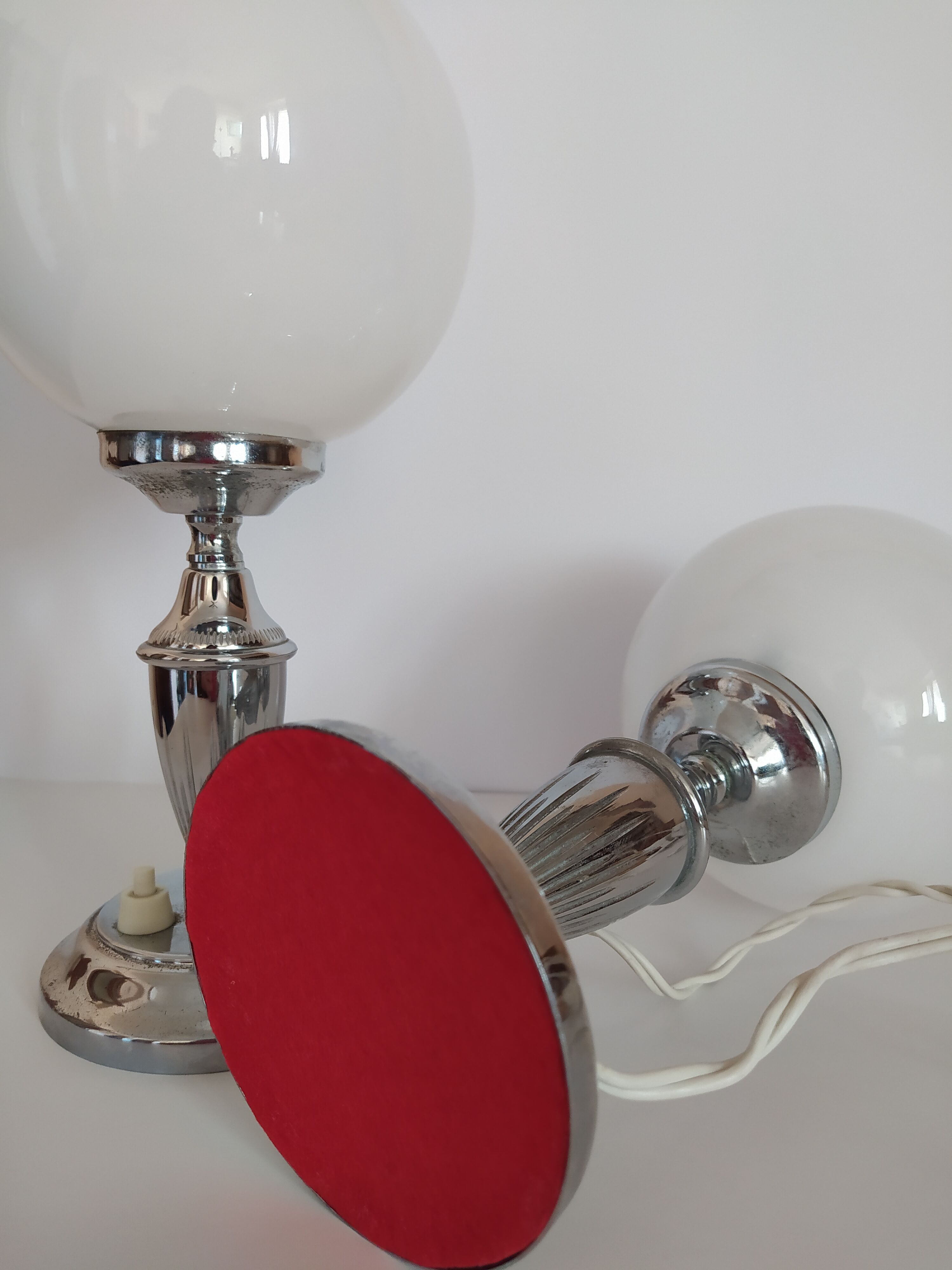 Pair of bedside lamps