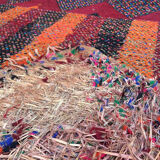 Carpet in wool and straw handmade 310 cm x 190 cm