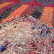 Carpet in wool and straw handmade 310 cm x 190 cm