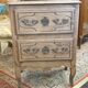 Commode vintage en bois naturel